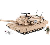 COBI ARMED FORCES M1A2 Abrams (US), Scale 1:35, 1025 pieces | Pad Printed, Movable Turret and Barrel, Opening Hatches, Figure, Plaque, US Flag, EU Made Items, 10+