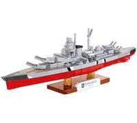 COBI Bismarck Battleship, 1:700 Scale, 590 Pieces, Collectible Model | Pad printed, moving parts, display stand with nameplate, collectible brick model, made in the EU, 590 pieces, ages 9+