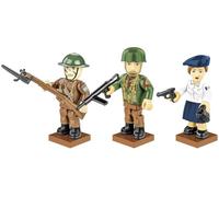 COBI 2055 D-Day Allied Forces Triple Figure Set HC:WWII 35pcs