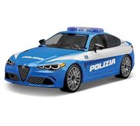 COBI Giulia Quadrifoglio Polizia, Blue, 13cm x 6.5cm x 4.5cm