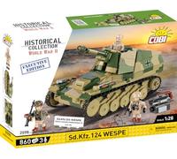 Cobi 2598 1:28 WWII Sd.Kfz 124 Wespe Executive Edition Construction Kit 855 Pcs