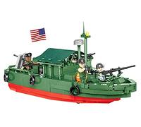 COBI HISTORICAL COLLECTION VIETNAM WAR Patrol Boat, River MK II, Scale 1:35 | Pad Printed, Movable Wheels, Fabric Canopy, Weapons, 4 Crew Figures, EU Made Components, 1:35 Scale, 8+