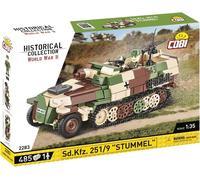 COBI-2283 WWII SD.KFZ.251/9 Half-Track St Model Building Bricks 485Pcs