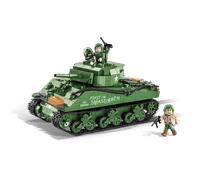 COBI-2550 WWII Sherman M4A3E2 Tank Model Building Bricks 716Pcs