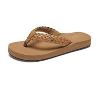 Cobian Women's Sandal Braided Bounce Flip Flop, Chestnut, 7 UK
