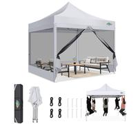 COBIZI 84x10 Heavy Duty Pop Up Tent with Waterproof Sidewalls, Easy Setup, Gazebo with Mosquito Net, Outdoor Mesh Tents for Parties, Weddings, Parties with Bag