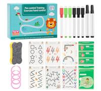 cobmiraln 64 pages Scribble Smart Workbook, Scribble Smart-Workbook Reusable,Little Curious Minds Workbook for Toddler 2-6,Scribblesmart Workbook for Toddlers Preschool
