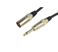 Cobra 1/4" 6.35mm Mono Jack to Male XLR Leads Tangle free, 1.5m