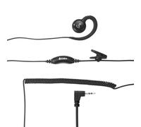 Cobra 2.5mm C-Style Swivel Wrap Over-the-Ear Headset, Compatible with Cobra PX, RX & AM Series Walkie Talkies, Black