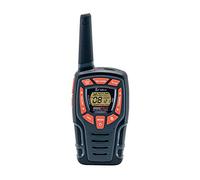 Cobra AM845 Weather Resistant Walkie Talkie with Built-in LED Flashlight, over 10Km Range, Power Saving Function and includes Rechargeable Batteries (2 Pack) - Black