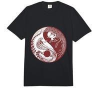 Cobra and Crane Yin and Yang Chi-Gong Tai-Chi Yoga Qi Gong Comfort Colors Adult Heavyweight T-Shirt