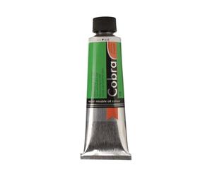 Cobra Artist Water-Mixable Oil Colour - Permanent Green Light 618-40 ml Tube - Semi-Opaque - High Lightfastness - Solvent-Free