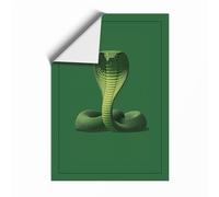 Cobra at Rest Natural Unframed Wall Art Print A2 (59.4×42cm), Wall Decor for Living Room, Bedroom, Office & Home, Art Gift