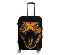 Cobra Bad Snake Head Luggage Cover Elastic Suitcase Protectors Anti-Scratch Fits 18-32 Inch Case