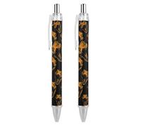 Cobra Bad Snake Head Retractable Ballpoint Pens 0.5mm Fine Black Inks Roller Smooth Writing Office Supplies 2 PCS