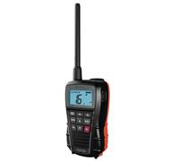 Cobra BlueBound 150 Handheld VHF Marine Radio - 3 Watt, Floating, IPX7 Waterproof, Submersible, LCD Display, Memory Scan, Belt Clip, Black