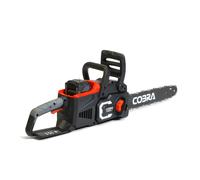 Cobra CS35040VX 35cm Cordless Chainsaw - 40V 4Ah Battery & Charger, Brushless Motor, Tool-Free Chain Tensioner, Automatic Chain Lubrication