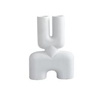 Cobra Double Vase Medium Bone White