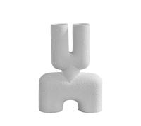 Cobra Double Vase Medium Bubble White