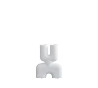 Cobra Double Vase Small Bone White
