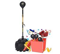 Cobra Fitness Reflex Bag Gift with 4 Replacement Balls & Boxing Gloves - Freestanding Punching & Speed Bag with Adjustable Height Stand