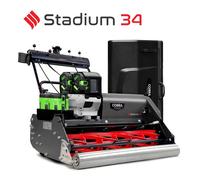 Cobra Fortis Stadium 34 Sports 56v Cordless Self-Propelled Cylinder Lawn Mower (Inc Batteries & Charger)