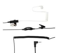 Cobra GA-SV01 2P 2.5 mmSurveillance Walkie Talkie Headset with Microphone, Compatible with all Cobra MicroTalk Two-Way Radios, Silicone Ear Tip, Black, 2-Pack