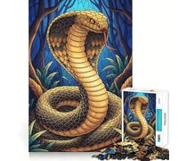 Cobra in The Jungle Jigsaw for Teenagers1000 Pieces Think Sharper Stress Free Home Fun Christmas Idea (38x52cm)