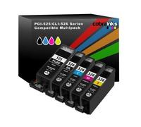 Cobra Inks CLI-526 / PGI-525 Ink Cartridges for Canon Pixma iP4850, iP4950, MG5150, MG5250, MG5350, MG6150, MG6220, MG6250, MG8150, MG8220, MG8250, MX888 5, IX655 50 (Include