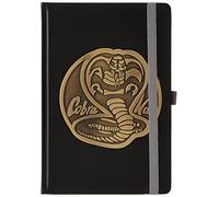 Cobra Kai A5 Faux Leather Notebook - Elegant Metal Badge Design - Essential for Fans and Note-Takers, Durable Construction - Officially Licensed Merchandise