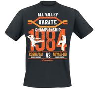 Cobra Kai All Valley Championship Men's T-Shirt Black Fan Merchandise Movies TV Series, black, L