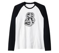 Cobra Kai Black Cobra Logo TV Show Raglan Baseball Tee