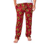 Cobra Kai Men's Allover Cobra Logo Pattern Lounge Pajama Pants, Red, XL