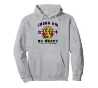 Cobra Kai No Mercy Modern Graphic TV Show Pullover Hoodie, Adult Unisex, Heather Grey, Medium