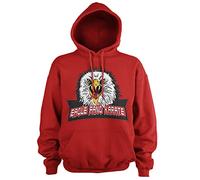 Cobra Kai Officially Licensed Eagle Fang Karate Hoodie (Red), Large