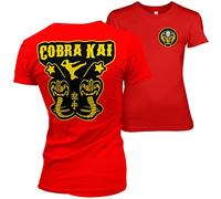 Cobra Kai Officially Licensed Kickback Women T-Shirt (Red), Small