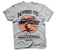 Cobra Kai Officially Licensed Miyagi-Do Karate School Mens T-Shirt (Heather Grey), Small