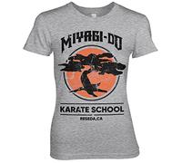 Cobra Kai Officially Licensed Miyagi-Do Karate School Women T-Shirt (Heather Grey), Large