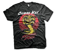 Cobra Kai Officially Licensed Never Dies Mens T-Shirt (Black), XXX-Large