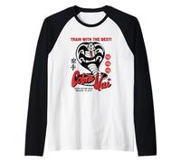 Cobra Kai Retro Ad Train with the Best TV Show Raglan Baseball Tee