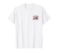 Cobra Kai Retro LaRusso Auto Group Ad Front and Back T-Shirt, Men, White, Small