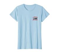 Cobra Kai Retro LaRusso Auto Group Ad Front and Back T-Shirt, Women, Baby Blue, 3X-Large