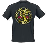 Cobra Kai Round Patch Men's T-Shirt Black Fan Merch, Movies, TV Series, black, XXL