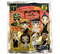 Cobra Kai Series 1 - 3D Figural Foam Bag Clip in Blind Bag - Strike First, Strike Hard, No Mercy Multicolored, Multicolored