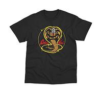 Cobra Kai Spray Paint Logo Inspired by The Karate Kid Printed T-Shirt (S) Black