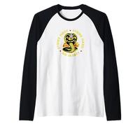 Cobra Kai Strike First Cobra Logo TV Show Raglan Baseball Tee
