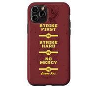 Cobra Kai Strike First Red and Gold Snake Logo TV Show Case for iPhone 11 Pro