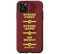 Cobra Kai Strike First Red and Gold Snake Logo TV Show Case for iPhone 11 Pro Max