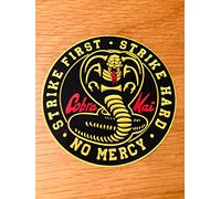 Cobra Kai Strike First Strike Hard No Mercy Sticker Karate Kid Mi442
