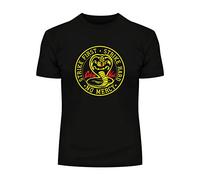 Cobra Kai T-Shirt Karate Kid Movie Kung Fu Martial Arts Retro Gift Top Kids T-Shirt Black 3-4 Years